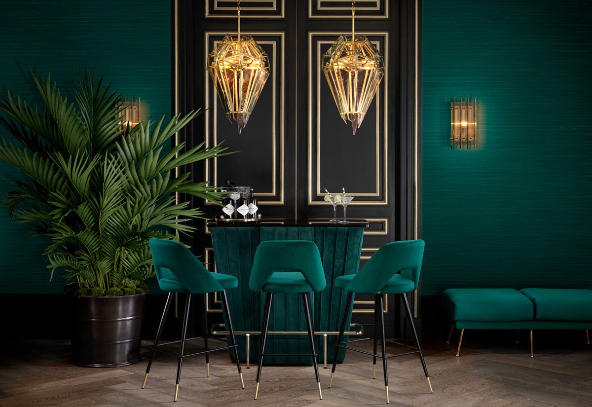 Барная стойка дизайнерская зеленая 111535 от Eichholtz EICHHOLTZ  248456 Зеленый  - Вид №5