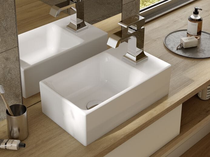 Керамическая прямоугольная столешница для мытья рук TOTO CS ARCH-00044549