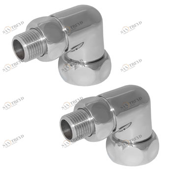 Переходник (24) угл. нр-вн 1/2х3/4 хром (пара) Santreyd 211415