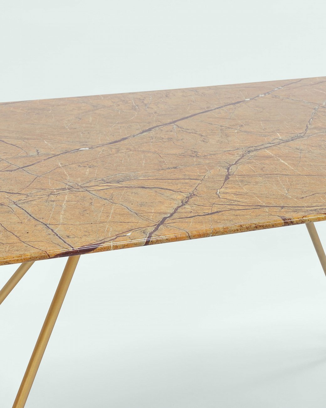 Обеденный стол золотистый 140х90 см "Сакраменто" STOOL GROUP  00-3946098 Золото  - Вид №3