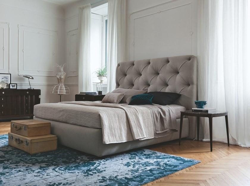 SELVA Двуспальная кровать из кожи с тафтинговым изголовьем  2089 + 2090  - Вид №4