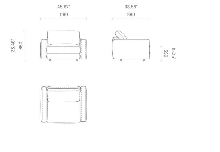 Модульный диван Domkapa EDWARD ARCH-00073709 - Вид №19