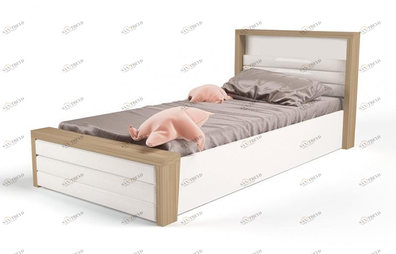 Кровать ABC-KING 190х120 №6 MIX №6 с под.мех и мяг.изнож) 4631147961105