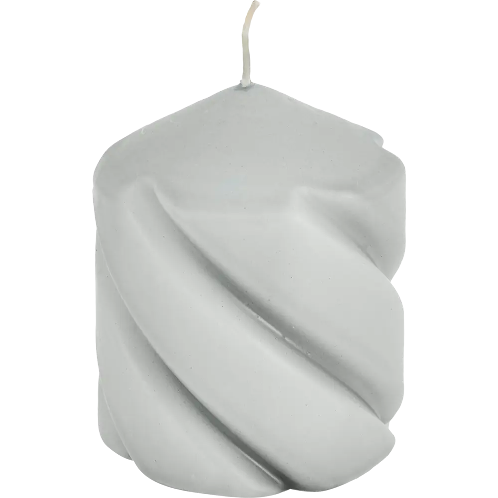 Свеча столбик серая 10 см Santreyd STLM-2181318