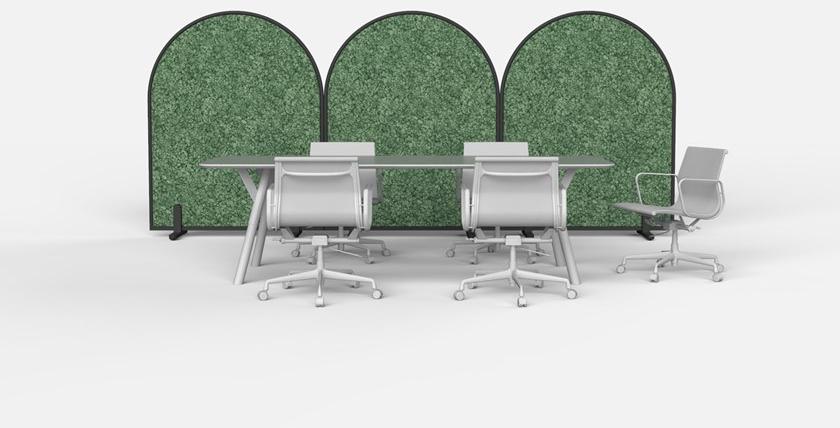 GREEN MOOD Звукопоглощающая офисная перегородка на колесах Design sun-id-1433653 - Вид №21