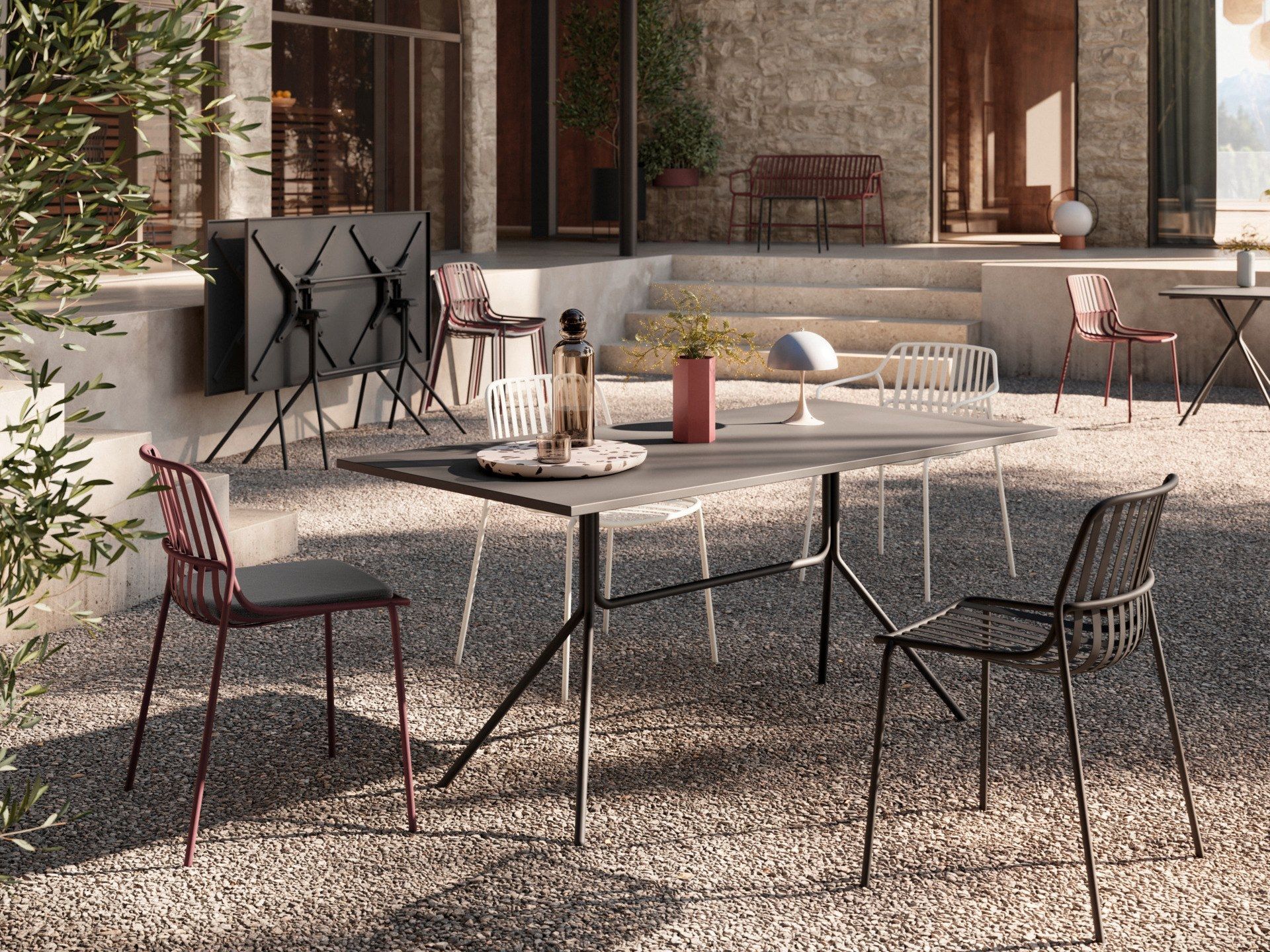 Штабелируемое стальное кресло с порошковым покрытием Brunner crona steel ARCH-00054267 - Вид №4