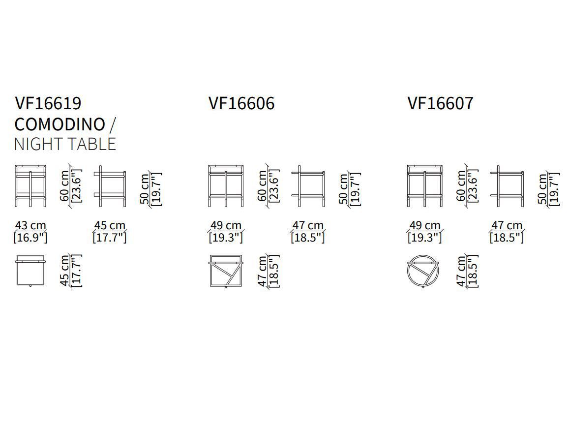 Прикроватная тумбочка с кожаной обивкой Vittoria Frigerio Вестник ARCH-00086251 - Вид №5
