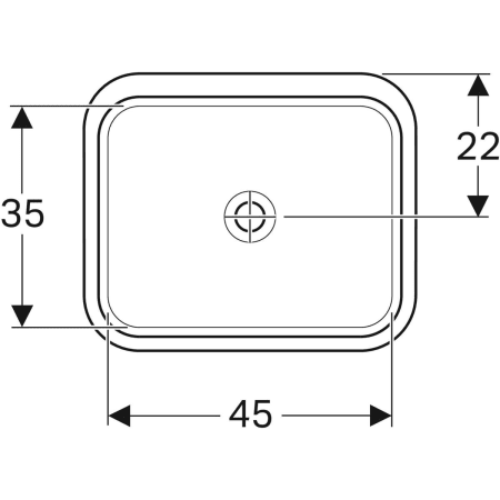 500.766.01.2 Раковина под столешницу Geberit VariForm прямоугольной формы Geberit  - Вид №12