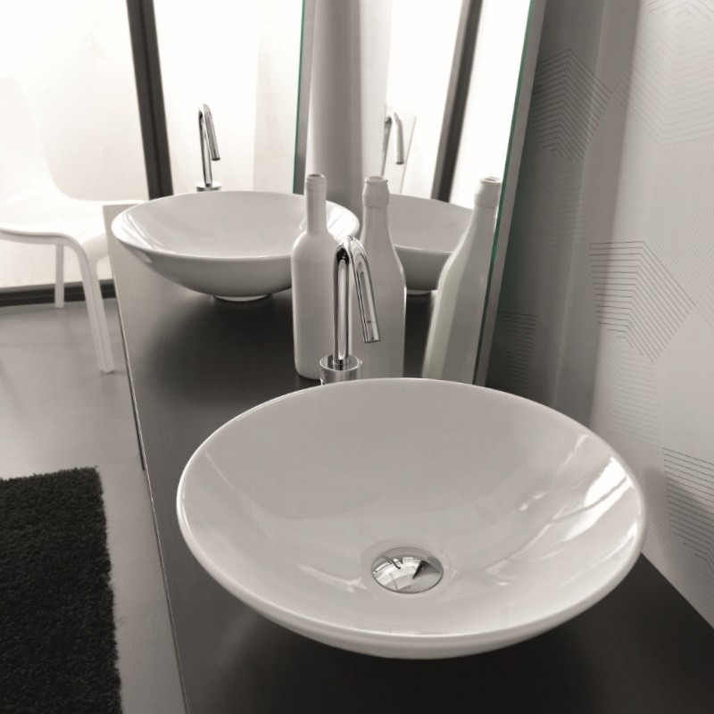 25373 Накладная раковина на столешницу  овальная Ceramica Hidra  - Вид №3