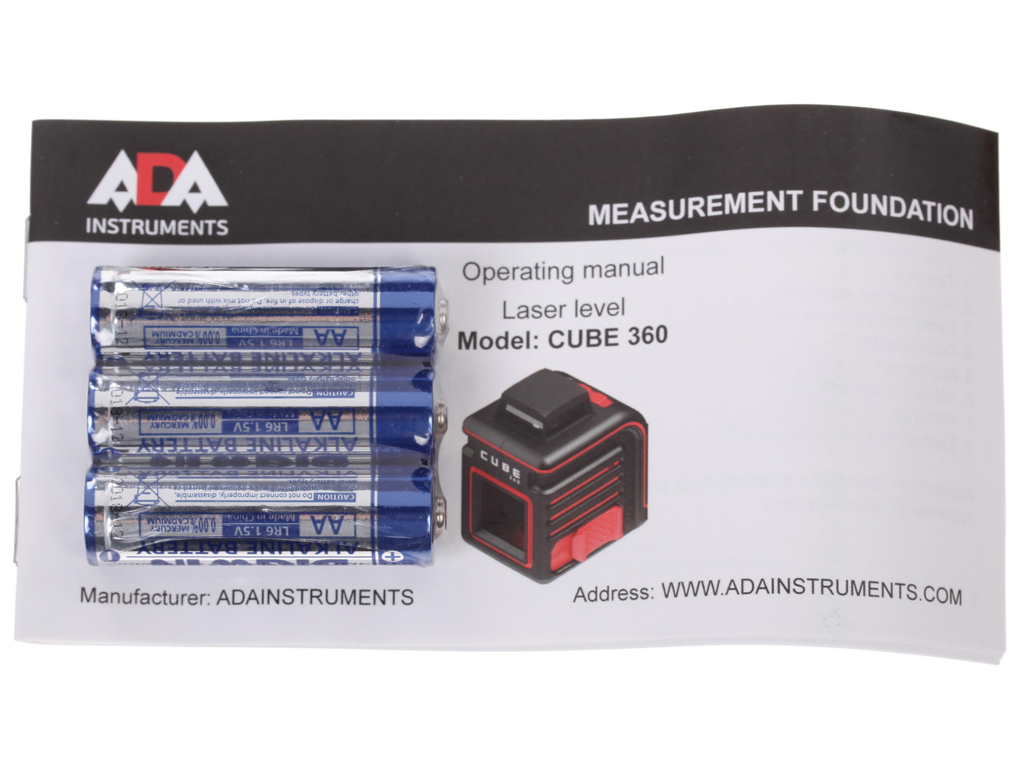 Лазерный нивелир ADA Cube 360 Basic Edition 1030586 STDN-0087304 - Вид №7