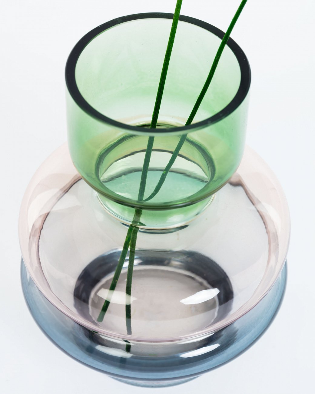 Ваза стеклянная 20,5 см разноцветная Astera от La Forma LA FORMA ASTERA 00-3865196 Зеленый;разноцветный;розовый;серый  - Вид №1