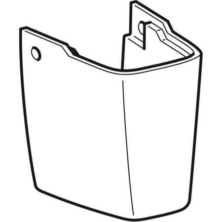 292150000 Полупьедестал для раковины Geberit Renova Plan Geberit  - Вид №1