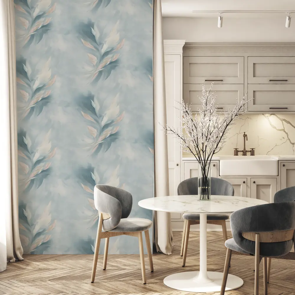 Обои флизелиновые Артекс Лаунж голубые 1.06 м с абстрактным рисунком 89428466 STLM-1571940 - Вид №5