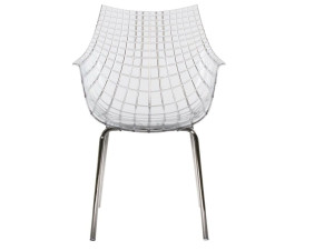 Стул из поликарбоната со стальным основанием