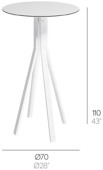 GANDIABLASCO Садовый стол высокий Stack sun-id-1482636 - Вид №6