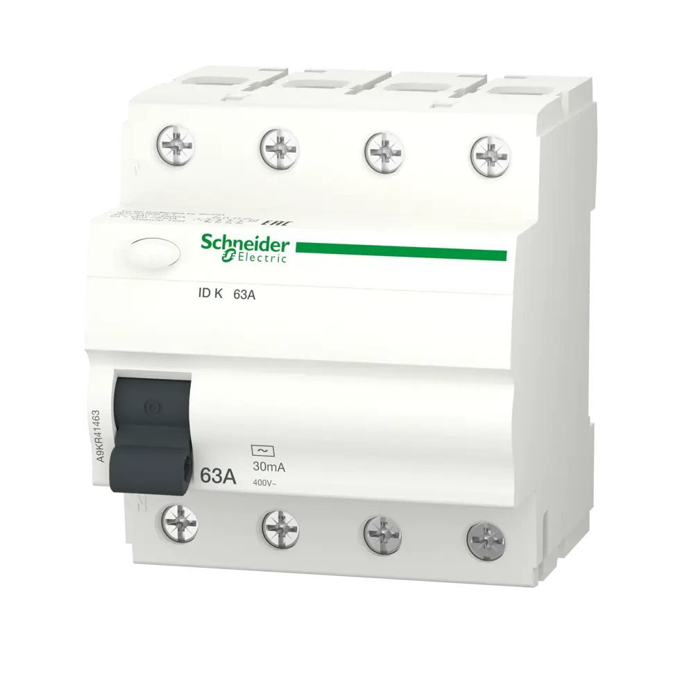 УЗО Systeme Electric Acti9 3P N 63 A 30 мА 10 кА AC A9KR41463 STLM-2153721