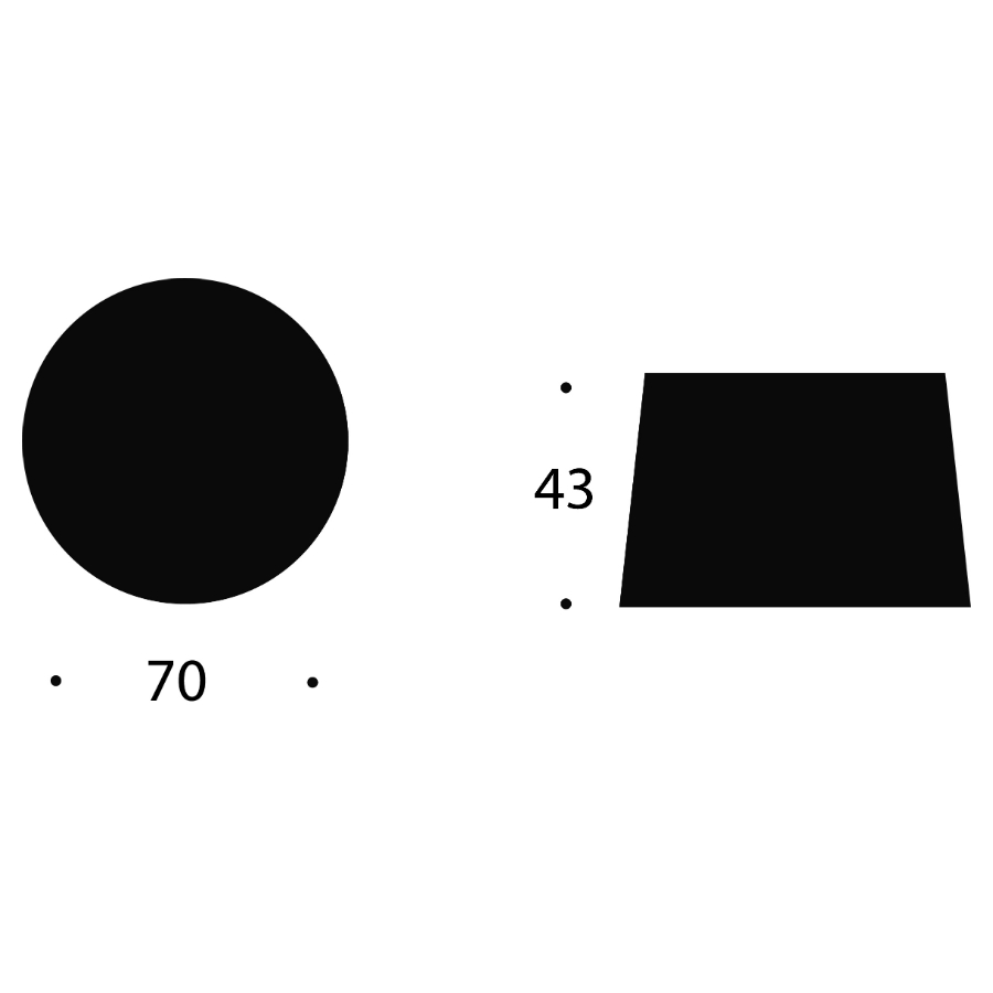 Столик для хранения со столешницей из темного дуба, 70 см, гранит Innovation Living 957602385654 - Вид №2