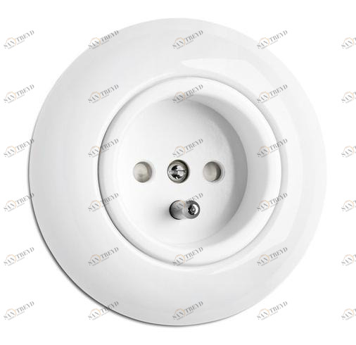 THPG Одинарная розетка из швейцарского фарфора  175835 