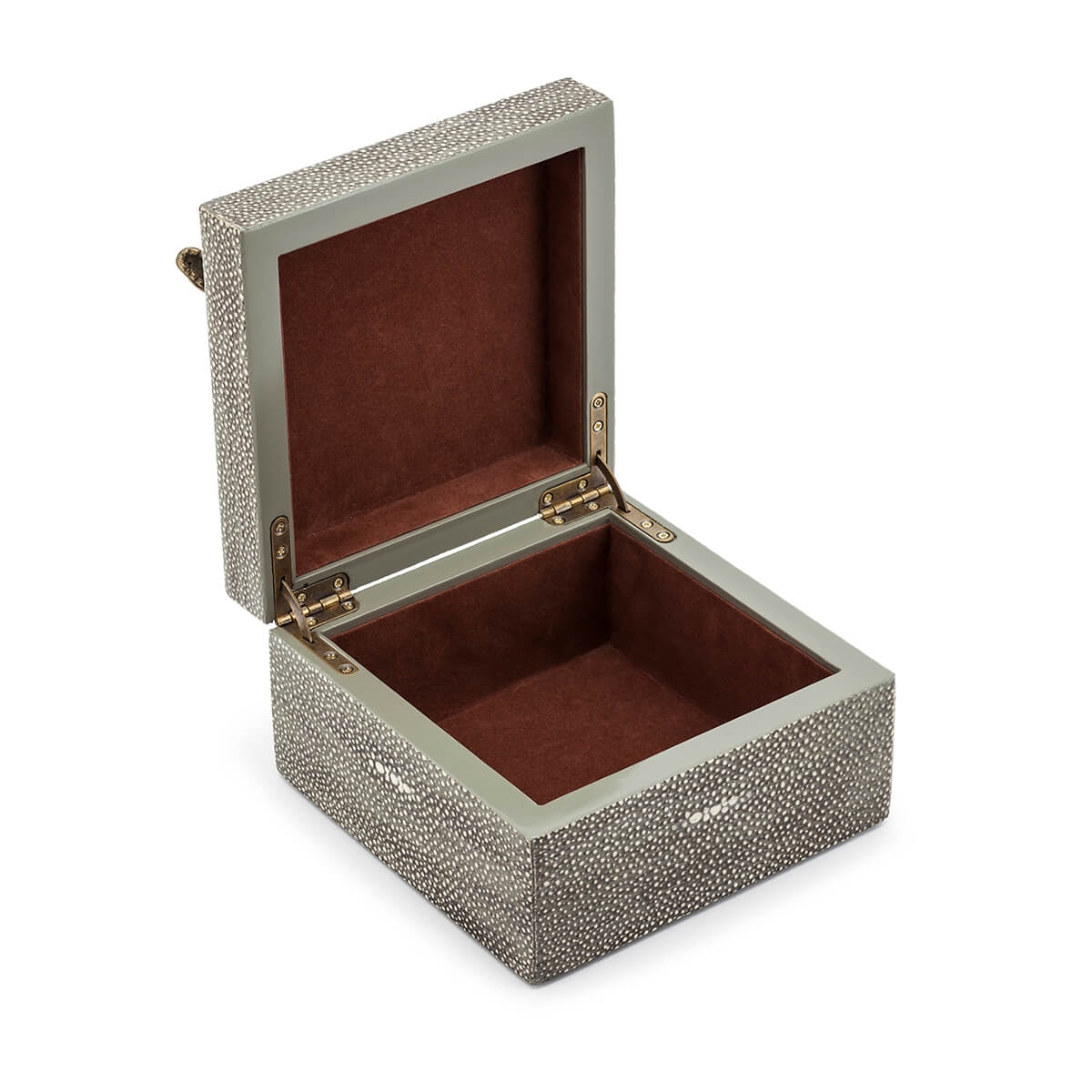 600749-45 ABHIKA КОРОБКА KRIZIA CROCO SQ BRONZE  - Вид №2