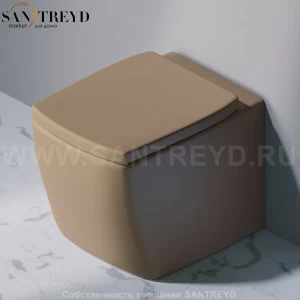 S501.132 Приставной унитаз напольный Желтый A. e T. Italia SQUARE Италия