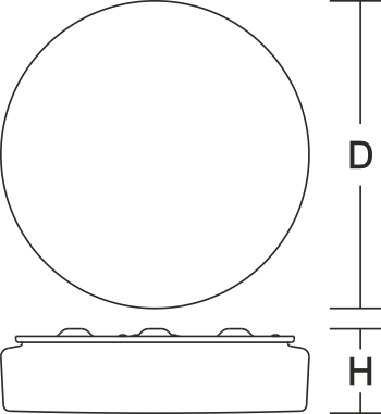 светильник RZB Flat Polymero Kreis Ø360 105930 - Вид №1