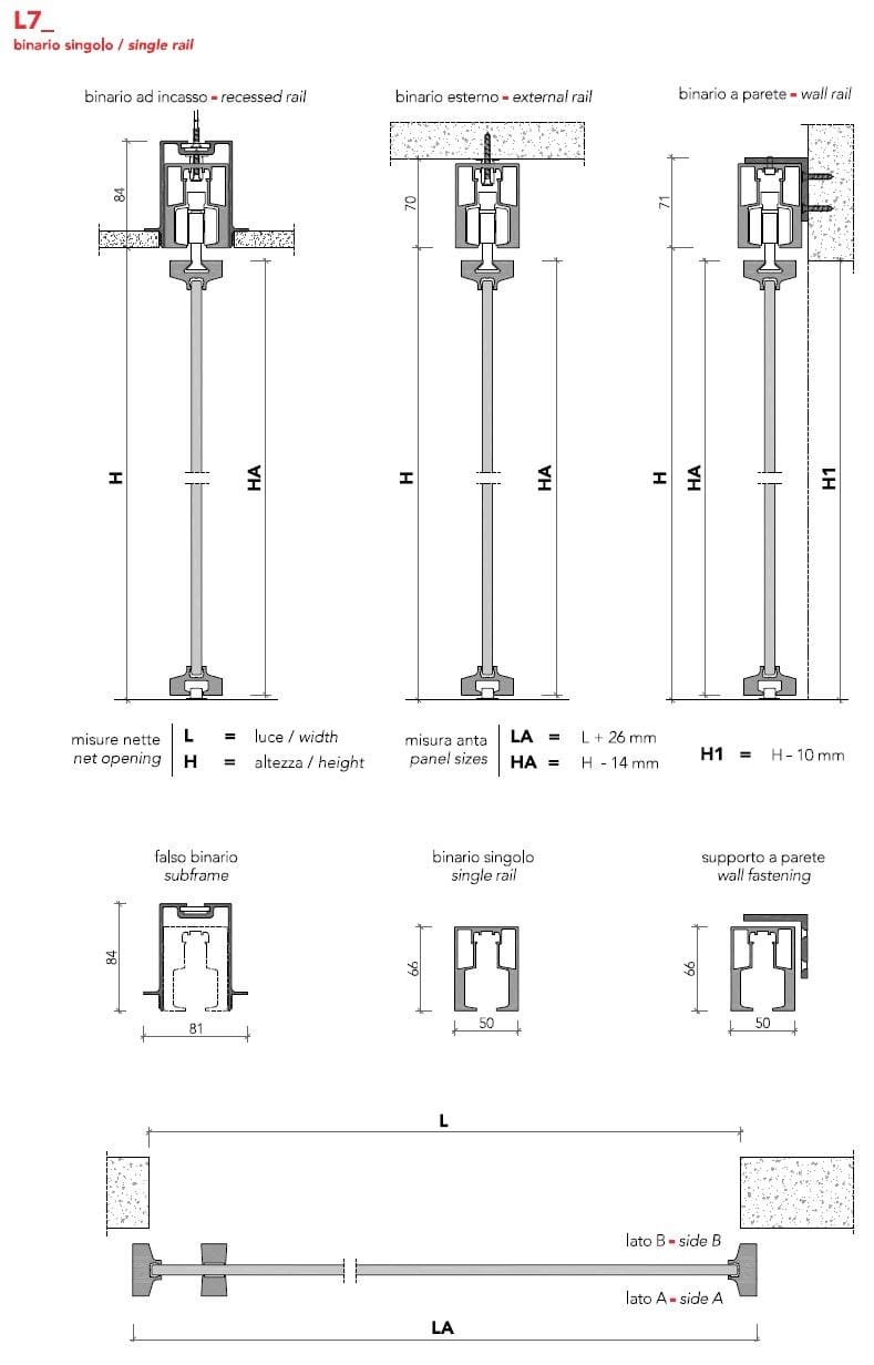 Алюминиевая и стеклянная дверь Lualdi раздвижные и поворотные системы из стекла ARCH-00048158 - Вид №3