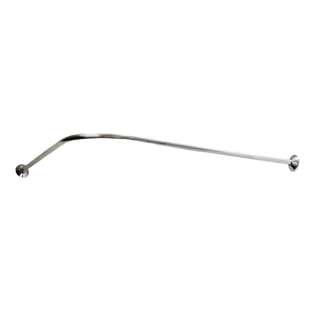 Карниз для ванной Go Go Г-образный 170x70 см нержавеющая сталь цвет хром STLM-2057314