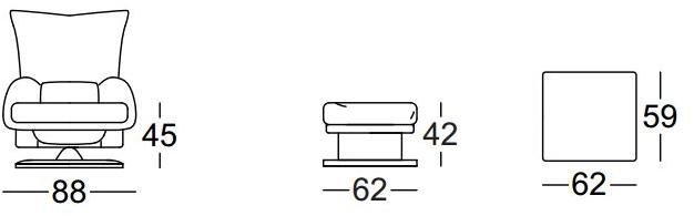 Rolf Benz Кресло из ткани с высокой спинкой Rolf benz 6500 sun-id-1406615 - Вид №3