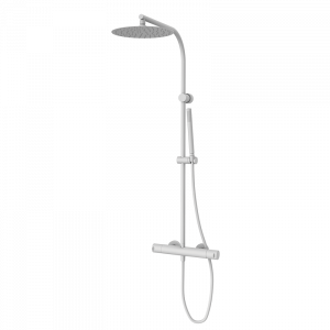90499901 PREMIUM Белый смеситель для душа с колонкой Белый GRB MIXERS