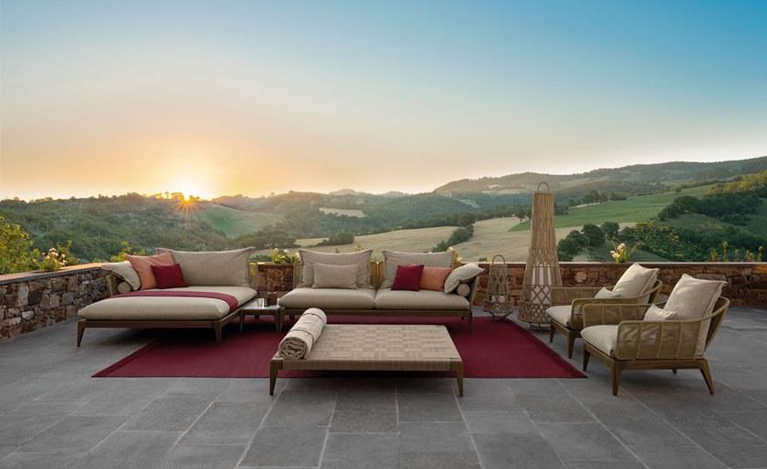 Talenti 3-х местный тканевый садовый диван Cruise teak sun-id-1357819 - Вид №4