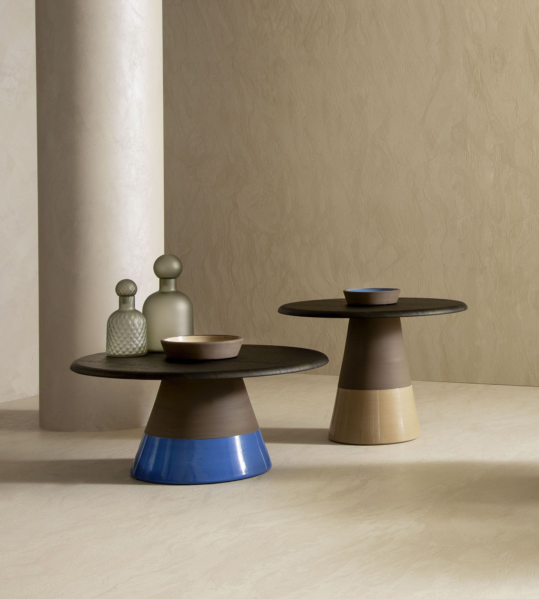 Журнальный столик из глины с деревянной столешницей Morica Design Высокая мода ARCH-00129625 - Вид №12