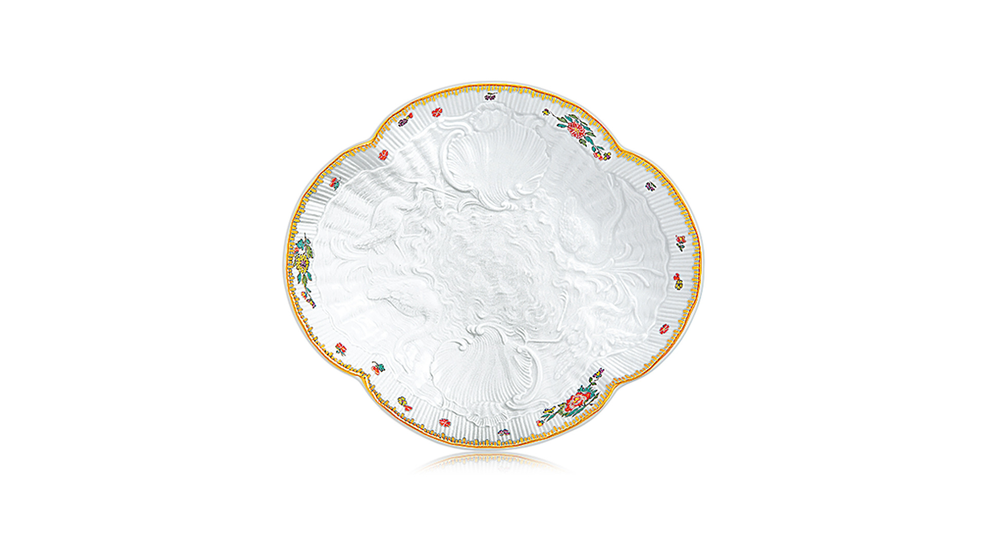 10618739 Meissen Сервиз столовый 6/23 "Лебединый сервиз" (индийские цветы) Фарфор  - Вид №4