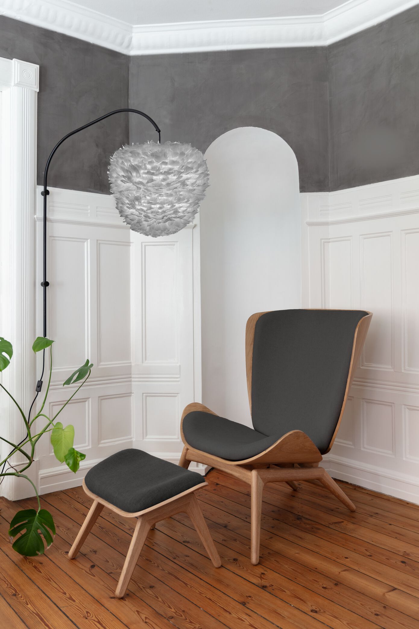 Дубовая мягкая подставка для ног UMAGE the Reader ARCH-00005612 - Вид №1