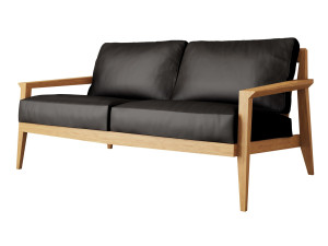 2-местный кожаный диван