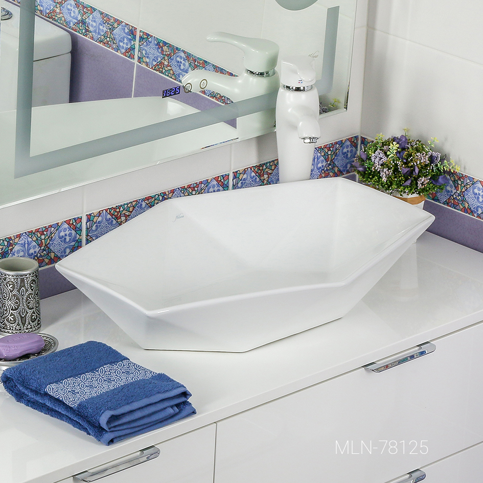 Накладная раковина melana mln-78125 78125-805 - Вид №4