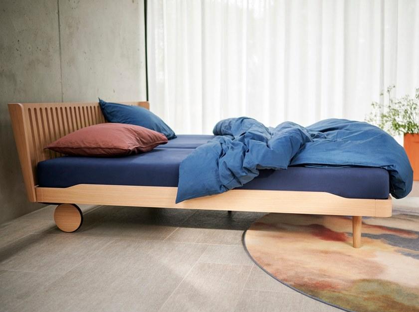 Auping Двуспальная кровать из бука на колесиках Noa sun-id-1441428 - Вид №2