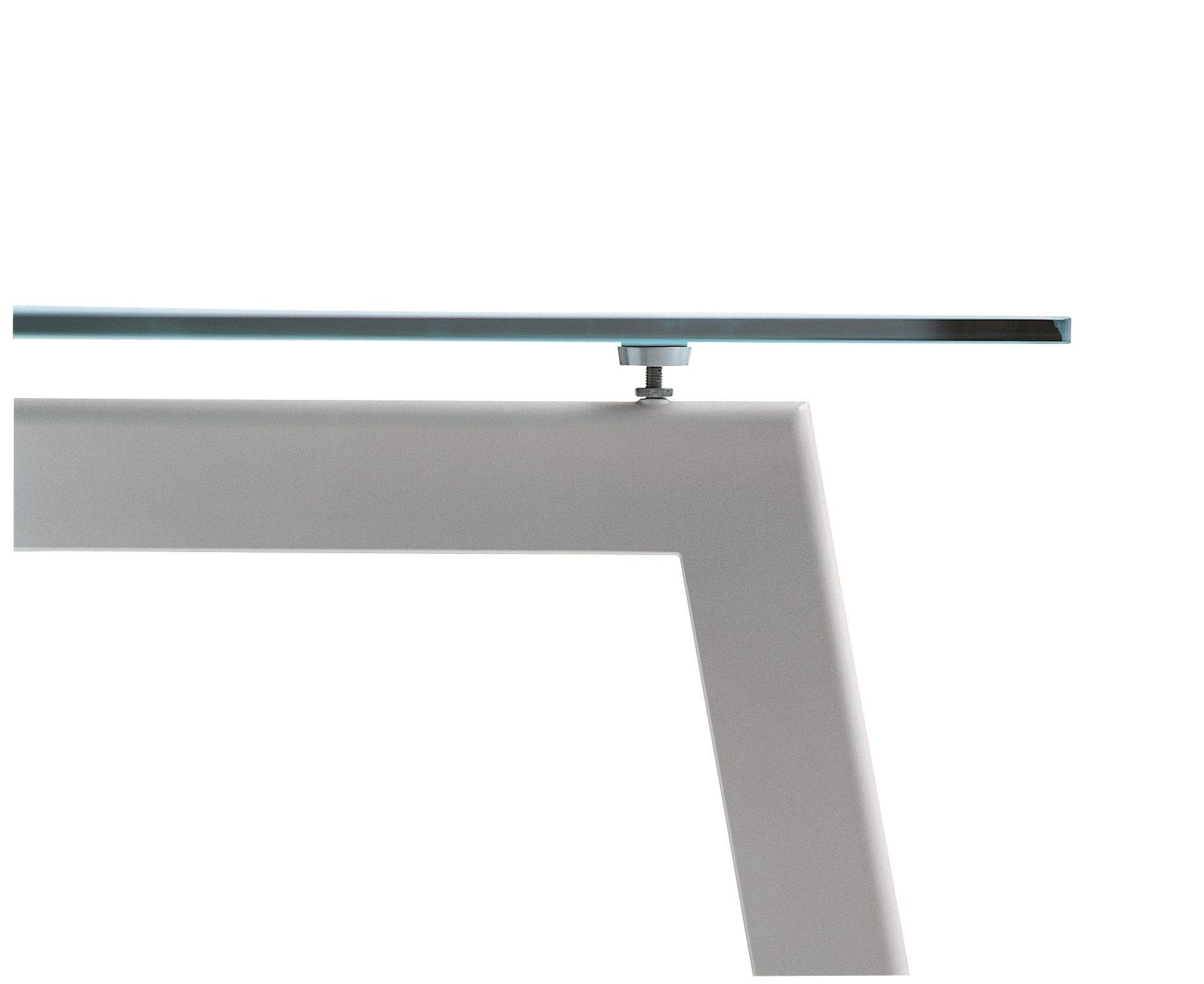 Овальный стол из стали и стекла Desalto LINK ARCH-00138568 - Вид №2