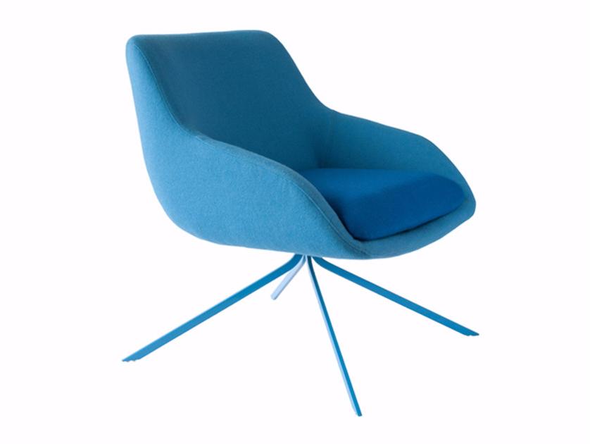 Casala Кресло из ткани с подлокотниками Blue sun-id-1467009 - Вид №1