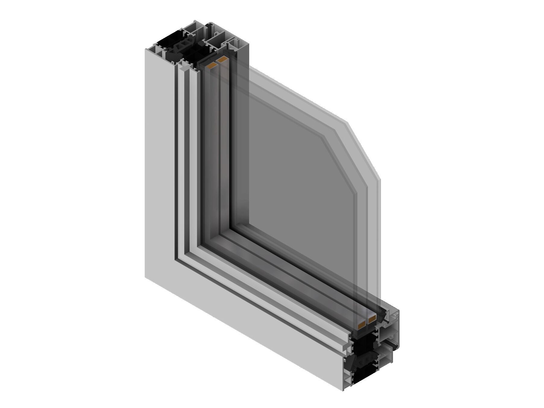 Алюминиевое створчатое окно Schulz Italia SIDEREA ARCH-00097203 - Вид №5