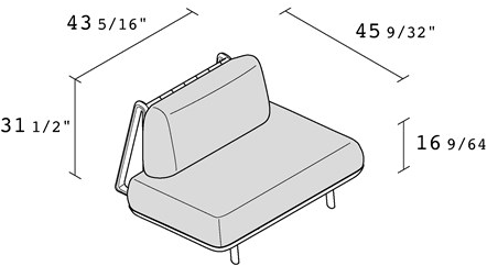 Alias Кресло с мягкой обивкой Trigono D10 - Вид №3