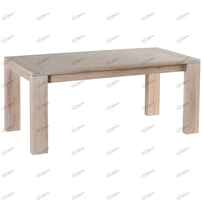 Обеденный стол деревянный 180 см отбеленный дуб Manufactura VAVI MANUFACTURA 132596 Беленый дуб;бежевый 