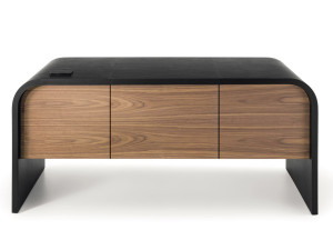 Деревянный прямоугольный стол с ящиками