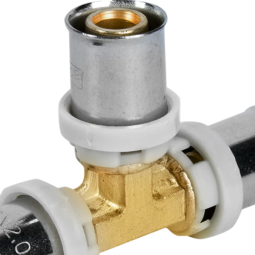 Тройник AQUABEAM 16 мм для систем отопления и водоснабжения 82275211 STLM-0023756 - Вид №1