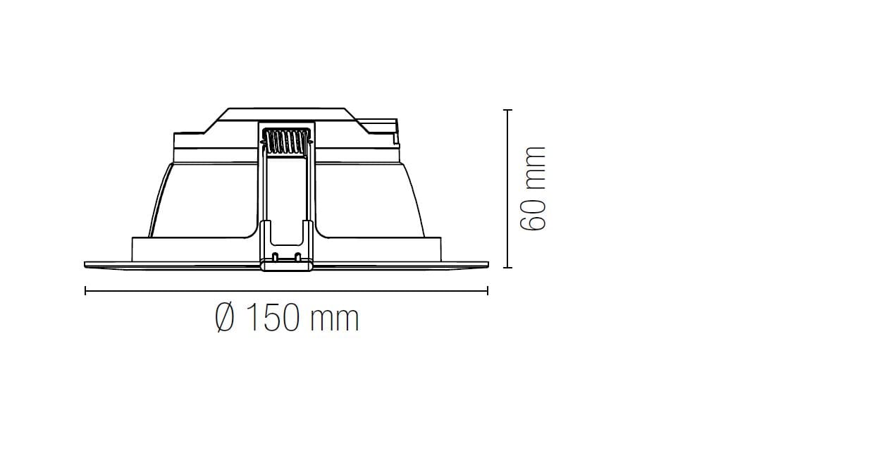 Поликарбонат Dimmable Downlight Fan Europe Lighting HORUS ARCH-00051435 - Вид №3