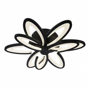 Потолочный светодиодный светильник Omnilux Florinas OML-49317-87 OMNILUX FLORINAS BLACK 202795 Черный