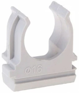 Крепеж - клипса для труб АБС-пластик D16мм