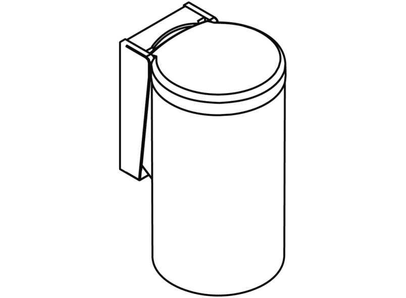 477.05B300 мусорное ведро HEWI Edition matt | Polyamid  - Вид №6