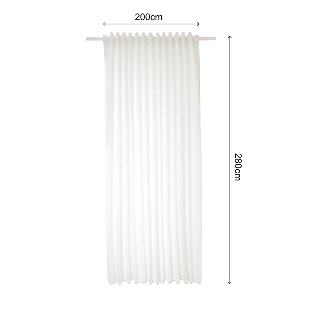 Штора на ленте со скрытыми петлями Elsa 200x280 см цвет бежевый Santreyd STLM-2108633 - Вид №9