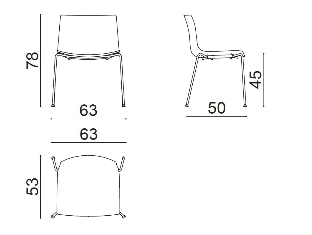 Стул PaperShell Arper Catifa Paper ARCH-00098274 - Вид №2