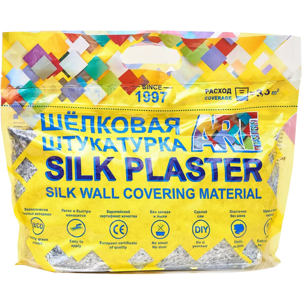 Жидкие обои Silk Plaster АртДизайн 253 0.9 кг цвет белый STLM-2101673 - Вид №1